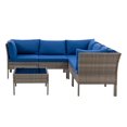 thumbnail image 2 of CorLiving Parksville L-Shaped Resin Wicker Patio Sectional Set, 2 of 9