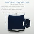 thumbnail image 6 of Core Products Sitback Rest Cushion Lumbar Support for Lower Back & Office Chair, Adjustable Strap Standard Foam - Blue, 6 of 7