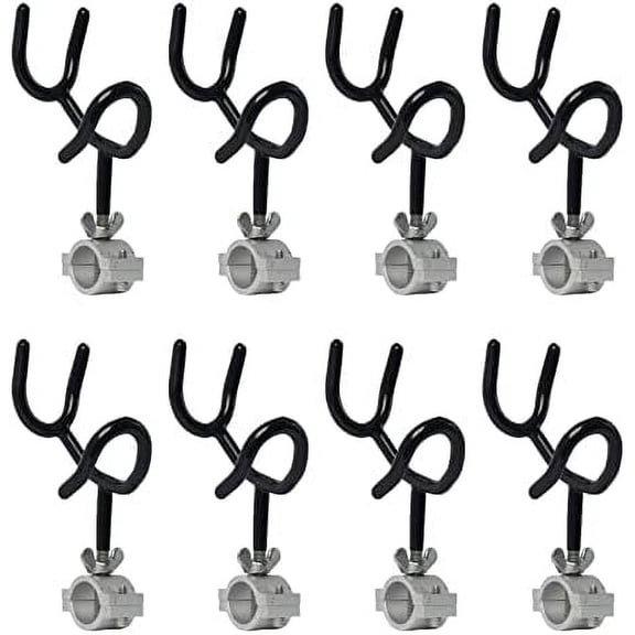 8pcs of 25 Degree Sure Grip Steel Fishing Rod Holder for Rails 1-1/6" to 1-1/4",Wire Form Rod Holder for Boat Rod Racks$$Sport & Recreation Other