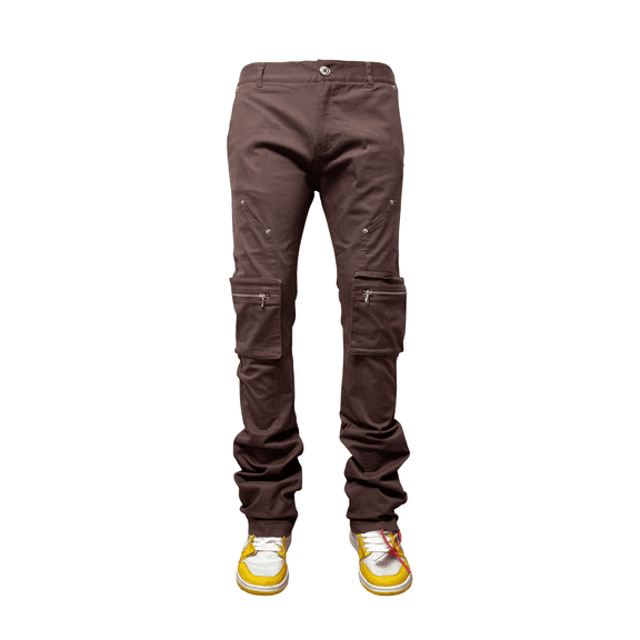 Genuine Mens Twill Stack Pants Streetwear Fashion