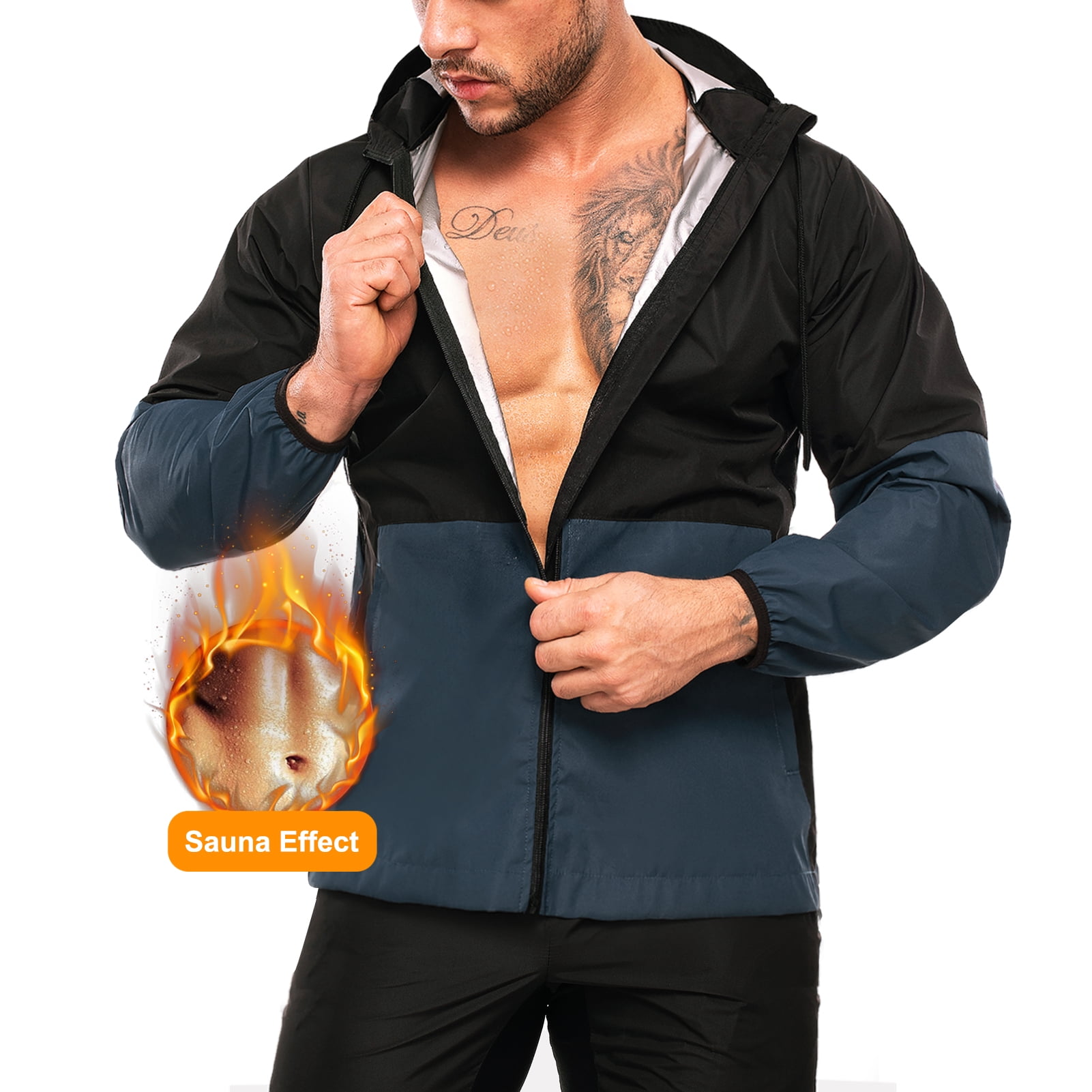 Men Workout Sweat Suit Sauna Suit 