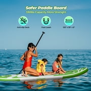 Naipo Paddle Board 10ft Inflatable Paddle Board 6in Thick Non-Slip Deck Stand Up SUP with Paddle Accessories for Adults Youth Family Fishing