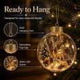 thumbnail image 4 of Glowing Christmas Diorama Ornament 3.14 Inch Clear Acrylic Scene, Warm LED Light Illuminates Intricate Miniature Scenes for Holiday Hanging Decor Home Displays Family Gifts and Keepsakes, 4 of 7