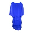thumbnail image 2 of SLNY Women's Beaded Tiered Capelet Dress, 2 of 2