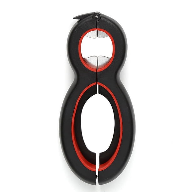 6 In 1 Multi Opener, All In One Bottle Opener, Can, Soda, And Jar Openers, Twist Off Lid Jar Opener For Seniors