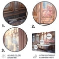 thumbnail image 3 of Designart "Bathroom delicate Glow II" Bath & Laundry Metal Wall Art Prints, 3 of 5