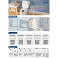 thumbnail image 5 of asiento para baño con adaptador infantil cierre lento permajuste y fácil limpia y cambia alargado, 5 of 5