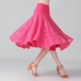 thumbnail image 6 of EHRWE Skirts For Women Large Swing Half Skirt Lace Dance Skirt Ballroom Practice Skirt Performance Skirt For Party, 6 of 6