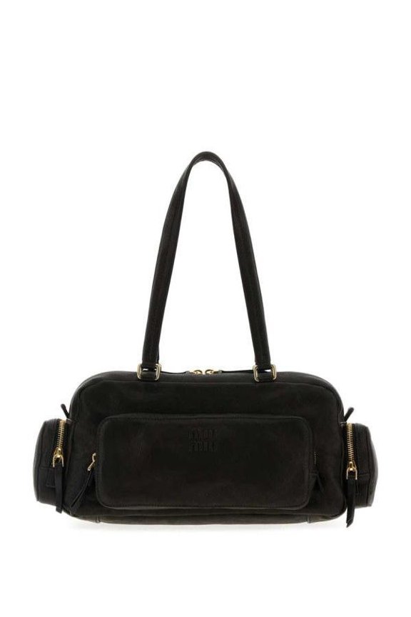 Pre-Owned Washing Nappa Leather Pocket Bag