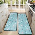 thumbnail image 4 of Kitchen Rugs Sets Of 2,Blue Cartoon Unicorn and Narwhal Rainbow Cloud Anti Fatigue Kitchen Mat Rugs Non Slip Washable,Decorative Kitchen Floor Mats for Kitchen,Sink,Laundry,17"x47"+17"x47", 4 of 5