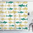 thumbnail image 1 of Ambesonne Sea Animals Shower Curtain, Aquatic Animal Maritime, 69"Wx70"L, Sea Green, 1 of 3
