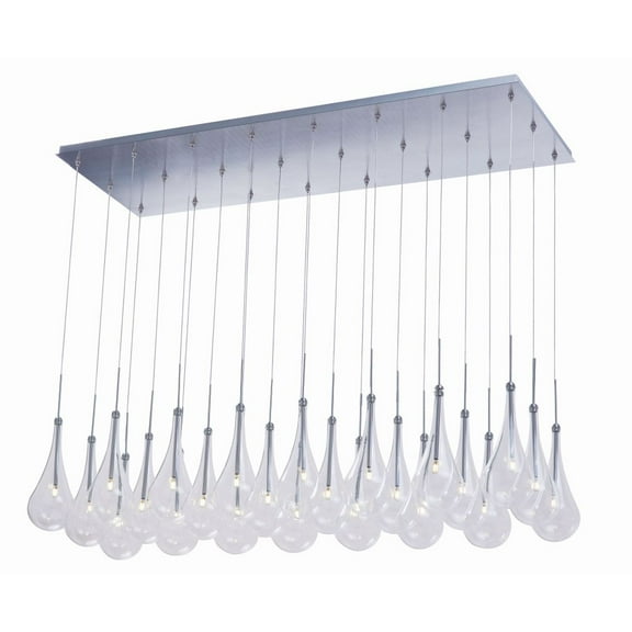 ET2 E20518-18PC Larmes LED Polished Chrome Island Pendant Ceiling Light - 52 in.