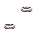 thumbnail image 1 of Sonducket 2 piezas trenzada tobilleras conjunto tejido brazaletes cadena de pierna tela cadena rebordear para niñas verano playa tipo tipo 5 2Conjunto, 1 of 6