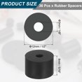 thumbnail image 2 of 36Pack Thick Rubber Spacer, 1/2 Inch OD x 1/8 Inch ID x 5/16 Inch Thickness, 2 of 6