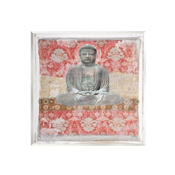 Stupell Spiritual Patterned Buddha Collage Abstract Painting Wall Plaque Unframed Art Print Wall Art