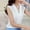White, variant on Womens Summer Tops Women Brief Office Work Wear V Neck Shirts Sleeveless Chiffon Casual Tops