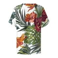 thumbnail image 4 of Azrian Womens Summer Tops,Plus Size Shirts,Women Crewneck Print Tees Short Sleeve T Shirt Blouse Loose Tops, 4 of 5