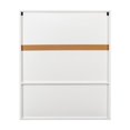 thumbnail image 6 of Pusnapku 31" Bathroom Wall Cabinet, Modern over The Toilet Storage with 2 Doors and Facial Tissues Slot, Wood Hanging Medicine Cabinet for Living Room, 6 of 9