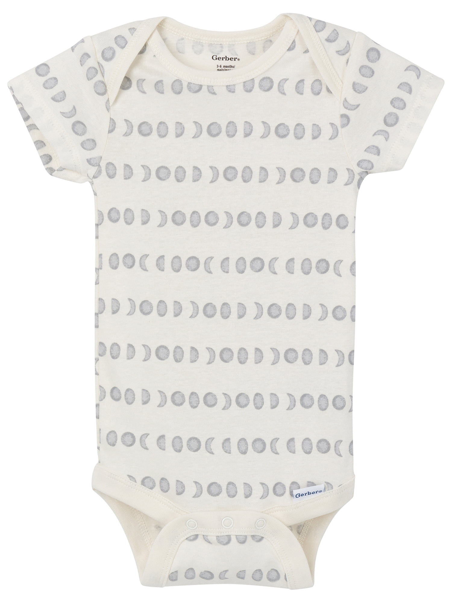 Gerber Gender Neutral Short Sleeve Variety Onesies, 3-Pack, Sizes Newborn - 6/9 Months