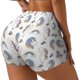 thumbnail image 1 of Balery Funny Kawaii Unicorns Dancing Pantalones cortos de entrenamiento estampados para mujer, sin costuras, ajustados, para gimnasio, yoga, correr, deportes, ejercicio activo, fitness.-X-Large, 1 of 8