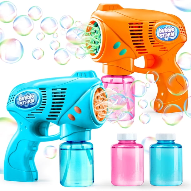 Bubble Gun JOYIN 2 pistolas de burbujas con recarga de 2 burbujas, 300 ml en total
