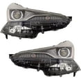 thumbnail image 3 of New Pair Of Headlights Compatible With Toyota Prius L Eco LE Hatchback 4-Door 1.8L 2019 2020 2021 2022 TO2503280 81070-47870 762405-43084-3 TO2502280 81140-47870 762405-43085-0, 3 of 4