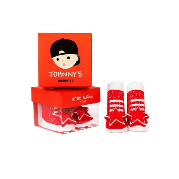 Chaussettes - Trumpette - Johnny Hochet Rouge Bébé Accessoires 0-12 Mois