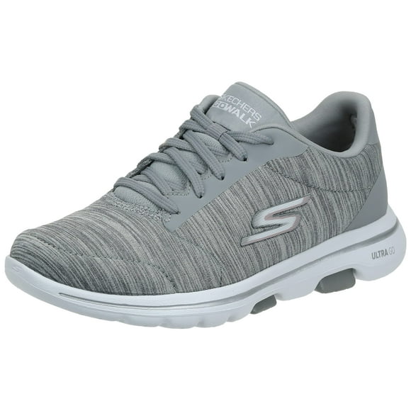 Skechers pour Femmes Go Walk 5 True Espadrille, Gris, 5 W US