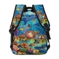 thumbnail image 4 of Fotbe Sea World Pattern Casual Backpack for School, Travel, and Outdoor Activities - Durable, Lightweight, and Comfortable, 4 of 5