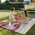thumbnail image 5 of Fsddascl Pink Coastal Outdoor Rug for Patio/Deck/Porch, Non-Slip Large Area Rug 5 x 8 Ft, Summer Beach Nautical Abstract Art Indoor Outdoor Rugs Washable Area Rugs, Reversible Camping Rug Carpet, 5 of 5