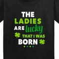 thumbnail image 4 of Inktastic The Ladies Are Lucky That I Was Born St Patricks Day Baby Boy Youth T-Shirt, 4 of 5