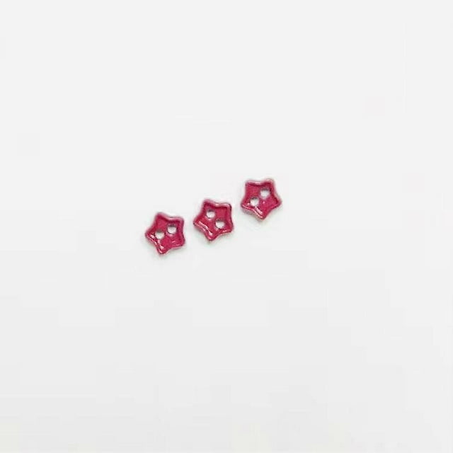 50pcs Miniature Star Buttons: For Dolls Metal Two-Hole Sewing Buttons Diy Doll Clothing Accessories For Handmade Craft Projects Shoes Bags And Tiny Ar