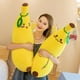 thumbnail image 5 of Almohada de plátano, almohada larga, bonita cama perezosa, abrazo de piernas, muñeca súper suave para niña, juguete de peluche, 5 of 5