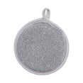 thumbnail image 2 of Almohadilla para lavar platos de acero de doble cara con bloque de esponja | Removedor de aceite encriptado que no se raya | Espuma de alta densidad | Agarre de alta elasticidad | Orificio para, 2 of 8