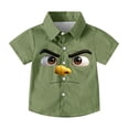 thumbnail image 3 of Amidoa Crewneck Boys Short Sleeve Graphic T-Shirts Summer Casual Cute&nbsp; Tee for Kids Army Green,12 Years, 3 of 8