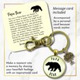 thumbnail image 2 of Papa Bear Gutsy Goodness Bronze Keychain Fathers Rustic Key Ring Gift Expectant Dad Father Grandpa, 2 of 8