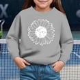 thumbnail image 2 of Zshosam Sweatshirts for Kids Bulk Baby Girl Sweatshirt Long Sleeve Crewneck Pullover Tops Toddler Fall Clothes,Grey 2 Years, 2 of 4