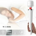 thumbnail image 3 of Wireless Wand Massager - 10 Powerful Speeds and 2+ Hours Battery Life - Handheld Electric Personal Massager for Women - Waterproof - USB charging (White), 3 of 7