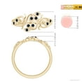 thumbnail image 5 of ANGARA Natural Nature Inspired Pave-Set Sapphire Leaf and Vine Ring in 14K Yellow Gold for Women (Size-1.3mm) | September Birthstone, Anniversary, Jewelry Gift for Women | Natural Blue Sapphire Ring, 5 of 10