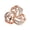 Rose Golden, variant on Rhinestone Scarf Ring 3-Ring Scarf Clip Ring Sparkly Elegant Scarf Holder Ring for Women Shawls Neckerchiefs Silk Scarves