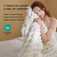 thumbnail image 2 of Blanket Bedsure Twin, forro polar de franela, supersuave y acogedor, color blanco, 2 of 7