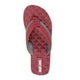 thumbnail image 4 of MUK LUKS Men's Chill Cooler Thong -Burgundy Grey 12, 4 of 7
