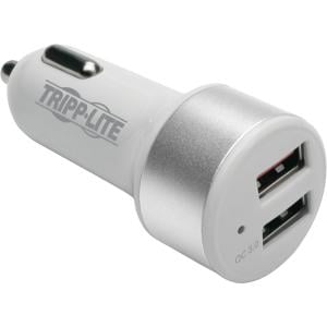 Tripp Lite Dual-Port USB Car Charger w/ Qualcomm Quick Charge 3.0