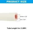 thumbnail image 2 of Tubo de espuma aislante para tuberías, tubo de espuma aislante de preservación de calor de 3/4" para juego de tuberías de cobre de mini split, 3.28 pies (1 m), blanco/rosa, 2 of 7