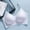 Purple, variant on Womens Bras Comfortable Low Scoop Neck Bra Spaghetti Criss Strap Breathable Padded Everyday Bra M