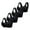 Black, variant on Women's Non Ring Non Marking Back Lifting Breasts Gathered Underwear Soft Skin Friendly Front Open Buckle Bra 4 PC Wireless Bras for Women