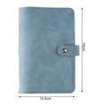 thumbnail image 3 of CSChome Diary Notebook Set Binder Notebook with Sticky Notes: Clear Pockets, Faux Leather, Soft Case, Note-Taking, Portable A6 Diary Notebook, 3 of 7