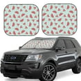 thumbnail image 2 of Picia Watermelon 2 Piece Car Windshield Sun Shade Foldable | Foldable Sun Shield for Front Window Blocks UV Rays and Keeps Your Vehicle Cool-Medium, 2 of 7