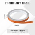 thumbnail image 2 of Uxcell Reflective Tape, Self-Adhesive Trailer Reflector Tape Warning Safety Sticker High Visibility Night Reflectors Orange 3, 2 of 6