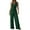 Green, variant on Bovxnpu Plus Size Jumpsuits for Women, Sleeveless Jumpsuit V Neck Elegant for Womens Dressy Casual One Piece Romper Outfits, Womens Casual Sleeveless Jumpsuit L